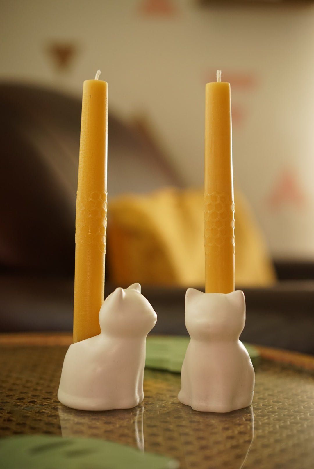 Kitten candle holder - Case Peck