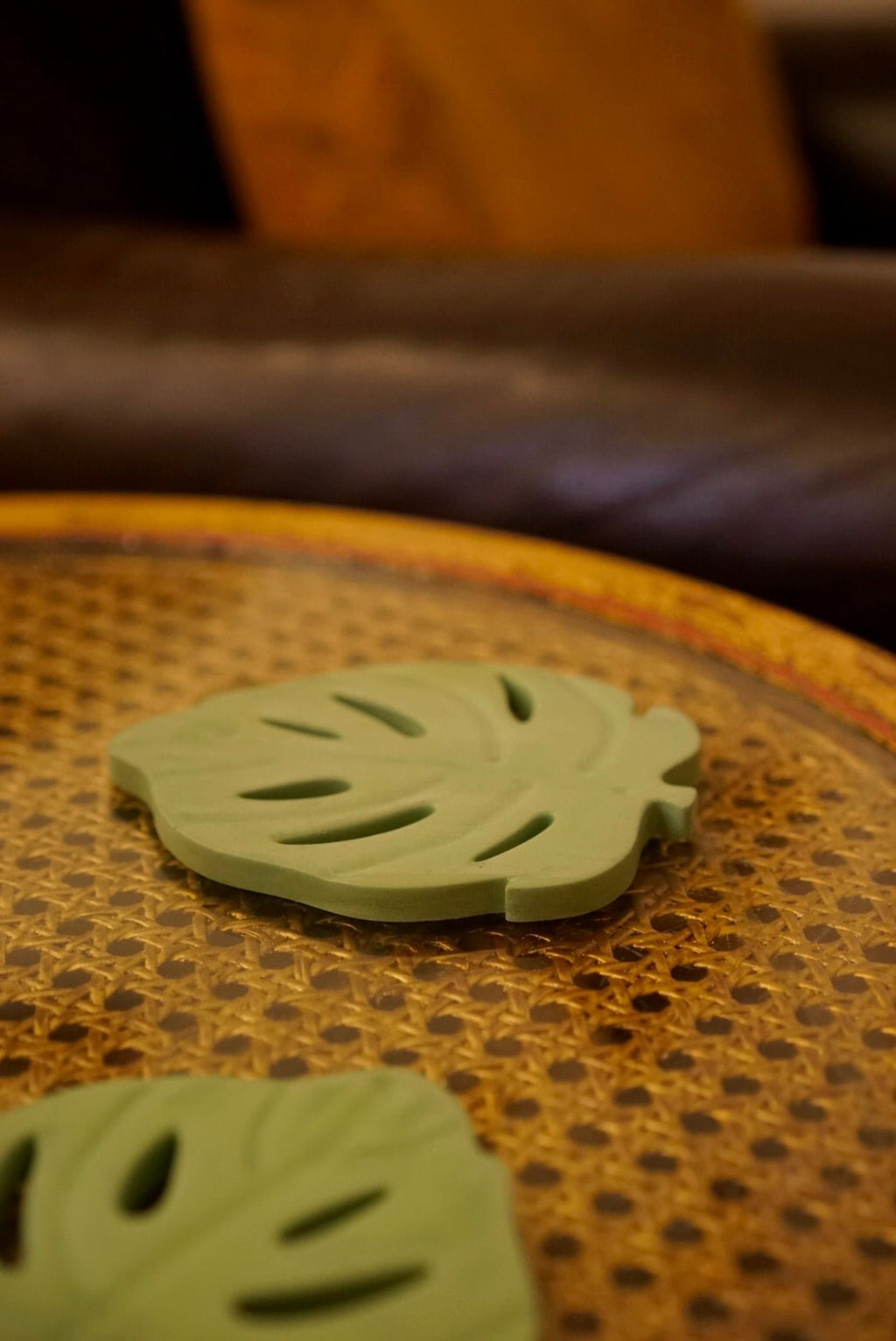 Monstera leaf coasters - Case Peck