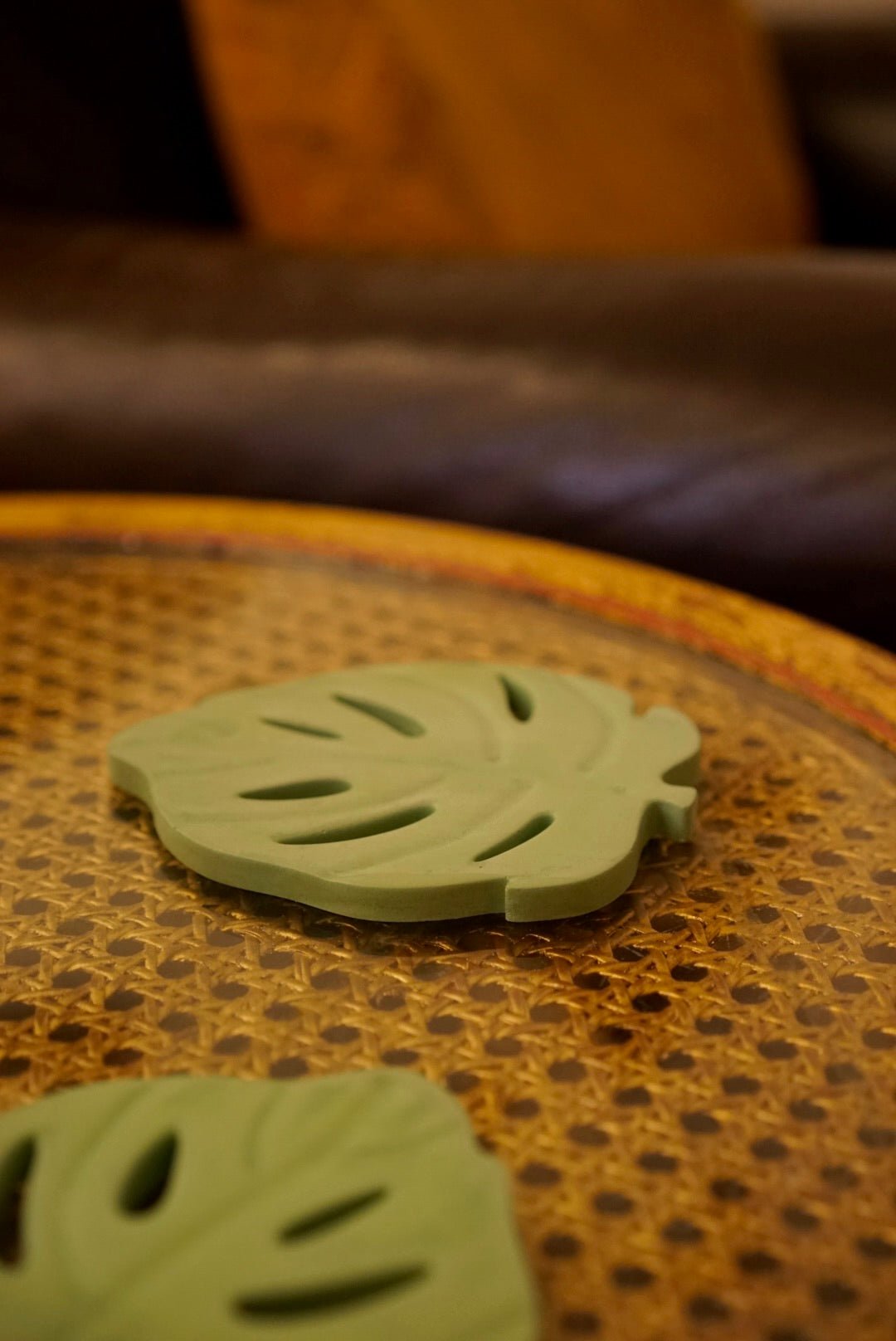 Monstera leaf coasters - Case Peck
